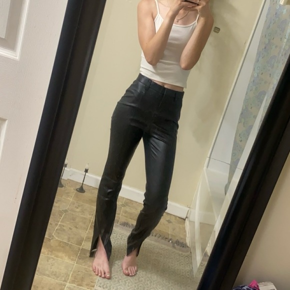 Faux Leather Pants - Picture 1 of 9